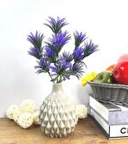 Yapay Çiçek Plastik Demet Mor Mini Sıkas Demeti Garnitür Aradal Dekoratif Yapay Bitki