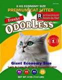 Freshy Odorless Regular Süper Emici Kristal Kedi Kumu  6 Kg