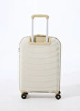 Discovery Expedition Beyaz - Bej Çekçekli Sert Valiz DSC-5263 Kabin
