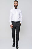 P 2020 Slim Fit Siyah Klasik Pantolon