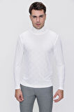 TS 775 Slim Fit Ekru Basic T-Shirt