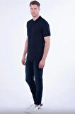 TS 789 Slim Fit Lacivert Spor T-Shirt