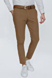 P 1077 Slim Fit Camel Spor Pantolon