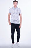 TS 805 Slim Fit Gri Spor T-Shirt
