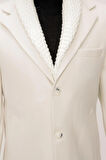 PLT 073 Beyaz Klasik Palto