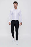 P 1086 Slim Fit Siyah Spor Pantolon