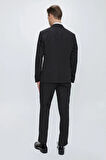 Black 061 Slim Fit Çıkma Saten Yaka Siyah Damatlık Smokin Takım