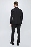 Black 061 Slim Fit Çıkma Saten Yaka Siyah Damatlık Smokin Takım