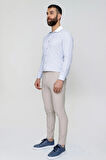 P 1088 Slim Fit Yan Cep Esnek Pamuklu Casuel Bej Pantolon