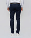 Slim Fit Yan Cep Esnek Pamuklu Casual Lacivert Pantolon P 1088
