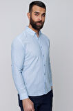 GK 633 Mavi Klasik Gömlek
