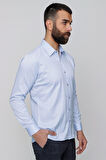 GK 634 Mavi Klasik Gömlek