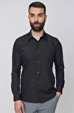 GK 636 Siyah Klasik Gömlek