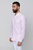 G 1489 Slim Fit Pembe Spor Gömlek
