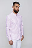 G 1489 Slim Fit Pembe Spor Gömlek
