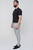 P 1087 Slim Fit Gri Spor Pantolon