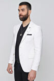 C 611 Slim Fit Ekru Spor Ceket