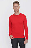 TR 840 Slim Fit Kırmızı Klasik Triko