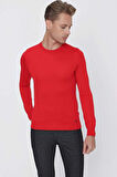 TR 840 Slim Fit Kırmızı Klasik Triko