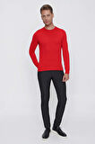 TR 840 Slim Fit Kırmızı Klasik Triko