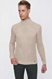 TR 850 Slim Fit Bej Klasik Triko
