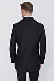 KA 072 Slim Fit Siyah Spor Kaban