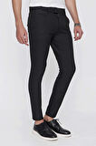 P 1098 Slim Fit Siyah Spor Pantolon