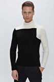 TR 842 Slim Fit Siyah Klasik Triko