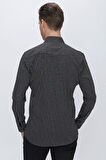 G 1519 Slim Fit Siyah Spor Gömlek