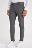 P 1086 Slim Fit Füme Spor Pantolon