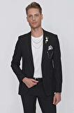C 632 Slim Fit Siyah Spor Ceket