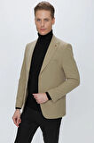 C 632 Slim Fit Bej Spor Ceket