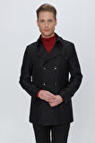 KA 075 Slim Fit Siyah Spor Kaban