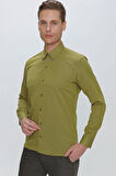GK 664 Slim Fit Hardal Klasik Gömlek