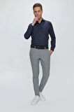 P 1103 Slim Fit Gri Spor Pantolon