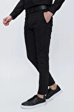 P 1112 Slim Fit Siyah Spor Pantolon