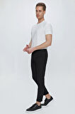 ATP 032 Slim Fit Siyah Spor Pantolon