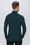 TR 852 Slim Fit Zümrüt Yeşil Klasik Triko
