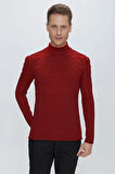 TR 851 Slim Fit Kırmızı Klasik Triko