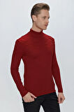 TR 851 Slim Fit Kırmızı Klasik Triko