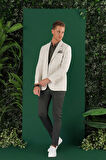 C 636 Slim Fit Taş Spor Ceket