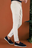 P 1120 Slim Fit Krem Spor Pantolon