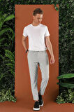 P 1122 Slim Fit Gri Spor Pantolon