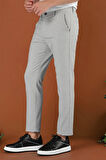 P 1122 Slim Fit Gri Spor Pantolon