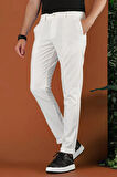 P 1122 Slim Fit Ekru Spor Pantolon