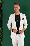 C 643 Slim Fit Ekru Spor Ceket