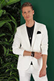 C 643 Slim Fit Ekru Spor Ceket