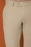 P 1120 Slim Fit Bej Spor Pantolon