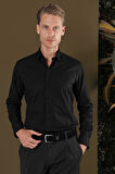 GK 700 Slim Fit Siyah Klasik Gömlek