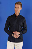 045 Slim Fit Lacivert Altro Gömlek